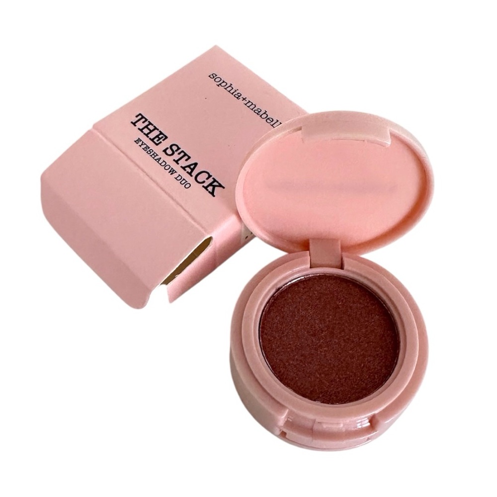 NIB Sophia + Mabelle “The Stack” Eyeshadow Duo in Berry Spritz Luxury Minimalist
